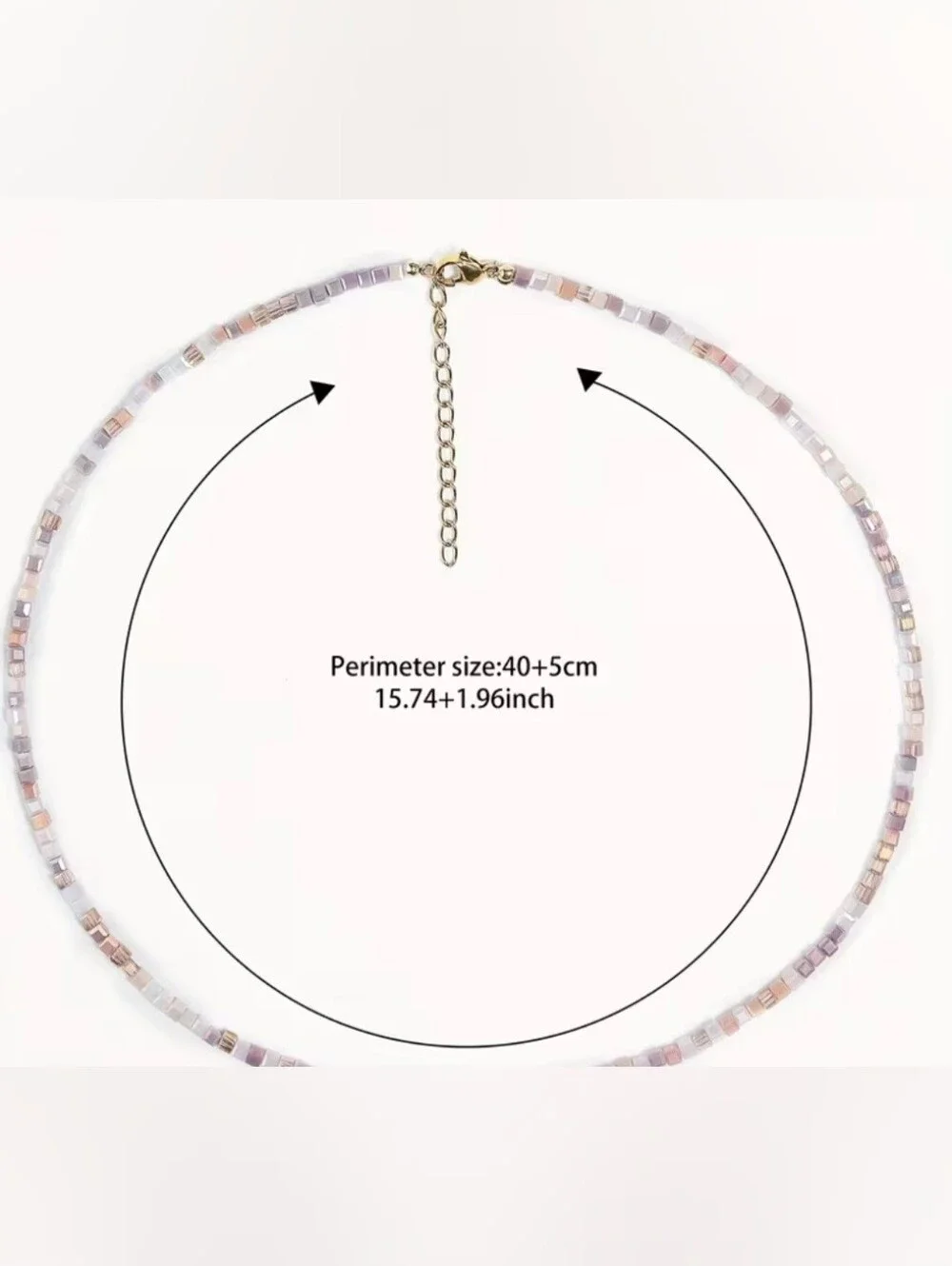 🧡💛NEW🧡💛 PRETTY!! Chopstick Freshwater Pearl Nat. Stone Mini Cube Necklace